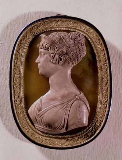 Cammeo di Carolina Augusta, quarta moglie di Francesco II (1768-1835) d
